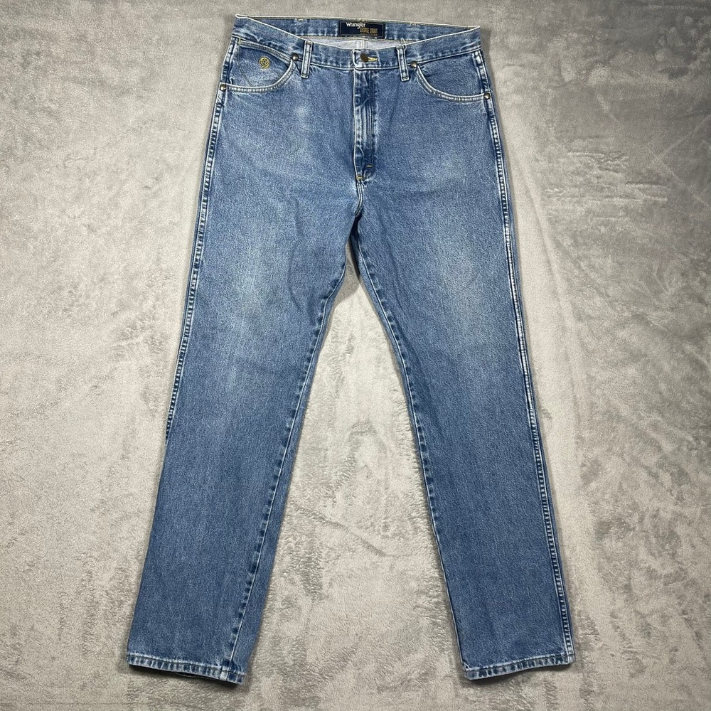 Wrangler Jeans Mens 35(34)x36(34) Blue George Strait‎ Collection Straight Leg